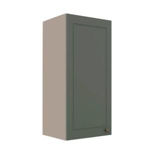 Módulo Armário Aéreo 88x40x34cm 1 Porta 100% MDF Cozinha Provence Robel Fendi/Salvia Matte
