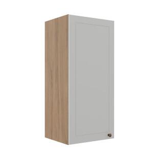 Módulo Armário Aéreo 88x40x34cm 1 Porta 100% MDF Cozinha Provence Robel Hanover/Branco Matte