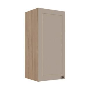 Módulo Armário Aéreo 88x40x34cm 1 Porta 100% MDF Cozinha Provence Robel Hanover/Fendi Matte