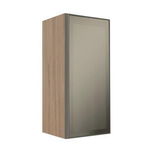 Módulo Armário Aéreo 88x40X34cm 1 Porta Vidro Reflecta Cozinha Modulada Robel Hanover