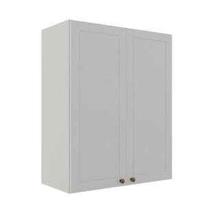 Módulo Armário Aéreo 88x70x34cm 2 Portas 100% MDF Cozinha Provence Robel Branco/Branco Matte