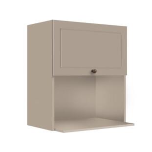 Módulo Armário Aéreo Nicho Micro-Ondas 68x60x43cm 100% MDF Cozinha Provence Robel Fendi/Fendi Matte