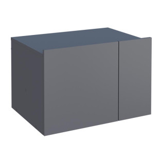 Módulo Suspenso Para Banheiro Porta e Gaveta 60x40x43cm Bliss 60 Cozimax Cinza