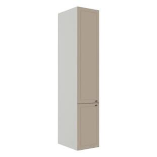 Módulo Paneleiro 208x40x56cm 2 Portas 100% MDF Cozinha Provence Robel Branco/Fendi Matte