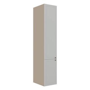 Módulo Paneleiro 208x40x56cm 2 Portas 100% MDF Cozinha Provence Robel Fendi/Branco Matte