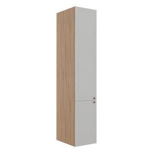 Módulo Paneleiro 208x40x56cm 2 Portas 100% MDF Cozinha Provence Robel Hanover/Branco Matte