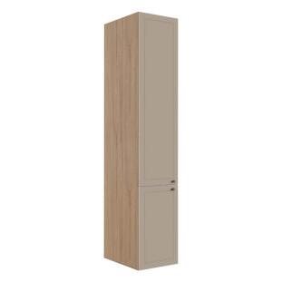 Módulo Paneleiro 208x40x56cm 2 Portas 100% MDF Cozinha Provence Robel Hanover/Fendi Matte