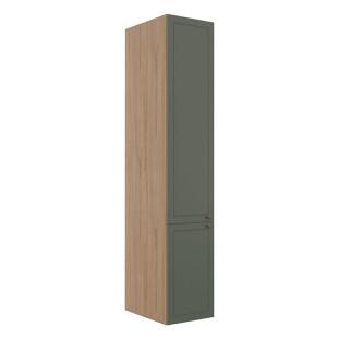 Módulo Paneleiro 208x40x56cm 2 Portas 100% MDF Cozinha Provence Robel Hanover/Salvia Matte