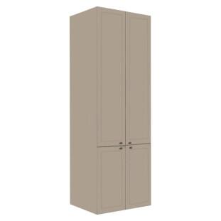 Módulo Paneleiro 208x70x56cm 4 Portas 100% MDF Cozinha Provence Robel Fendi/Fendi Matte