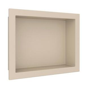 Nicho Para Banheiro 40x30x10 Mármore Sintético Cozimax Bege Liso