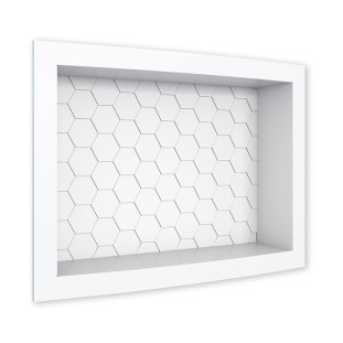 Nicho Parede Para Banheiro 40x27x9cm Termoplástico Cozimax Branco
