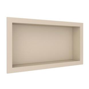 Nicho Para Banheiro 60x30x10 Mármore Sintético Cozimax Bege Liso