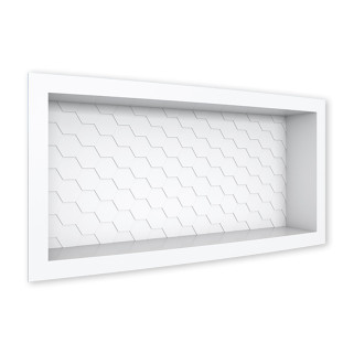 Nicho Parede Para Banheiro 60x27x9cm Termoplástico Cozimax Branco