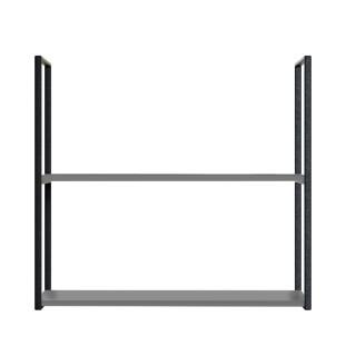 Módulo Nicho Metal 68x80x33cm 2 Prateleiras Cozinha Modulada Robel Cinza