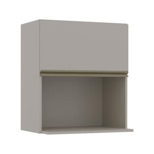 Módulo Armário Aéreo Nicho Micro-Ondas 68x60 100% MDF Cozinha Modulada Gold Robel Fendi/Fendi