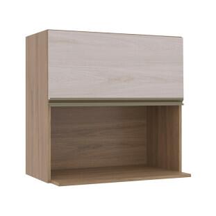 Módulo Armário Aéreo Nicho Micro-Omdas 68x70 100% MDF Cozinha Modulada Gold Robel Hanover/Aspen