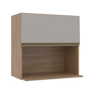 Módulo Armário Aéreo Nicho Micro-Omdas 68x70 100% MDF Cozinha Modulada Gold Robel Hanover/Fendi
