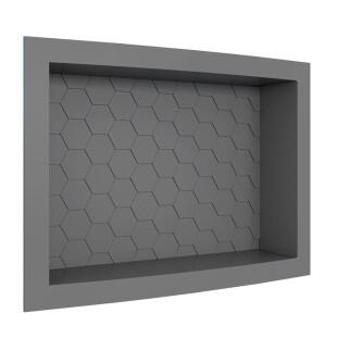 Nicho Para Banheiro 40x27x9.5 Termoplástico Cozimax Chumbo