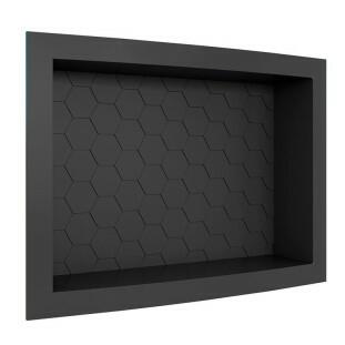 Nicho Para Banheiro 40x27x9.5 Termoplástico Cozimax Preto
