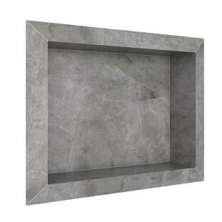 Nicho Para Banheiro 40x30X10 Porcelanato Polido Diamante Cozimax Cinza
