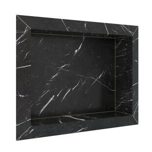 Nicho Para Banheiro 40x30X10 Porcelanato Polido Diamante Cozimax Preto