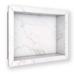 Nicho Para Banheiro 40x30X10 Porcelanato Polido Tradicional Cozimax Branco