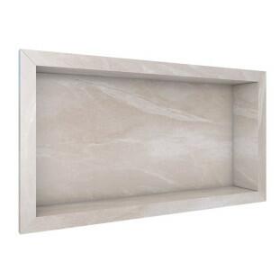 Nicho Para Banheiro 60x30x10 Porcelanato Polido Tradicional Cozimax Bege