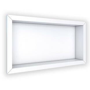 Nicho Para Banheiro 60x30x10 Porcelanato Polido Tradicional Cozimax Branco Liso
