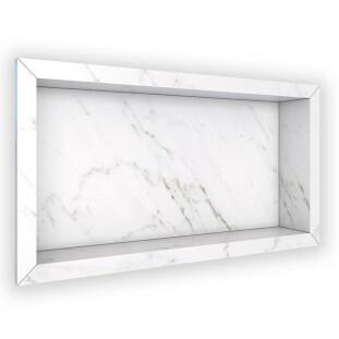 Nicho Para Banheiro 60x30x10 Porcelanato Polido Tradicional Cozimax Branco