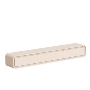 Nicho Rack Suspenso 180cm Cantos Arredondados Liv EDN Off White