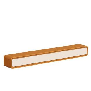 Nicho Rack Suspenso 218cm Cantos Arredondados Liv EDN Cedro/Off White