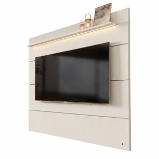 Painel Ripado Moderno Para TV 75¨ Com LED 180cm Bliss EDN 1.8 EDN Off White