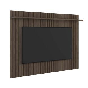Painel  Frisado Para TV até 75 Polegadas Dallas 184x136 Lukaliam Imbuia/Off White