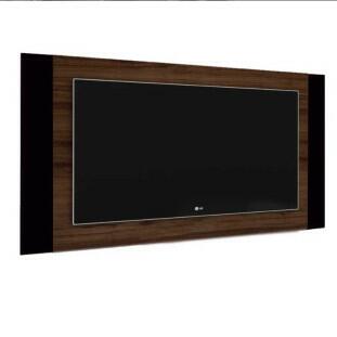 Painel Para TV Extensivo 1.40 a 1.80 Duetto Imcal Imbuia/Preto