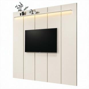 Painel Ripado Para TV até 85¨ LED 225m Estone 2.25 EDN Off White