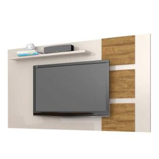 Painel Para TV 55 Polegadas Grécia 1.8 Lukaliam Off White/Amêndoa