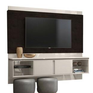 Painel Para TV 60 Polegadas Oregon 1.8 Lukaliam Off White/Noce