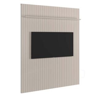 Painel Frisado 191x250cm Para TV 75 Polegadas Oslo Lukaliam Off White