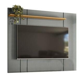 Painel Para TV 65 Polegadas 1.6 Zacat EAX Móveis Cinza/Freijo