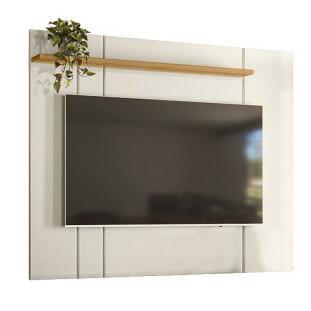 Painel Para TV 65 Polegadas 1.6 Zacat EAX Móveis Off White/Freijo
