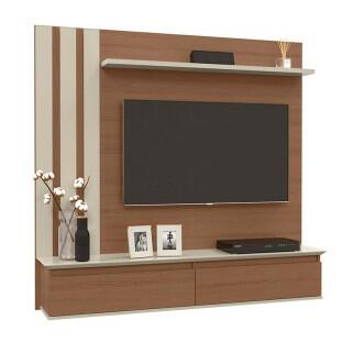 Painel Para TV Até 46 Pol Trend 1.6 Patrimar Canelato/Off White