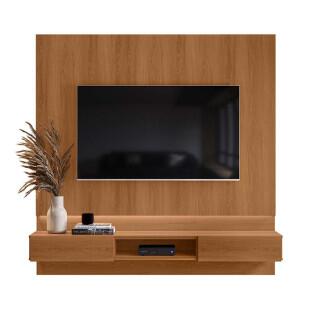 Painel Para TV 70 Polegadas 180cm Com LED Paris Lukaliam Jequitiba