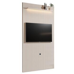 Painel Ripado 140cm Para TV até 55¨ Com LED Arbo 1.4 EDN Off White