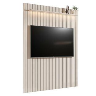 Painel Ripado 184cm Para TV até 75¨ Com LED Arbo 1.8 EDN Off White