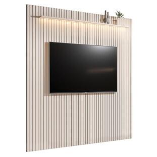 Painel Ripado 229cm Para TV até 85¨ Com LED Arbo 2.3 EDN Off White