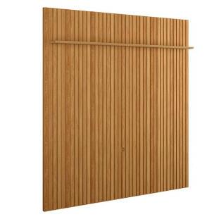 Painel Ripado 233cm x 250cm Para TV 75 Polegadas Bali 2.4 Lukaliam Freijo