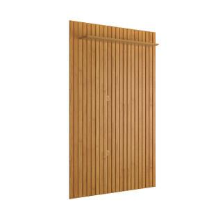 Painel Para TV Ripado Madeira Pequeno 139x220cm até 50¨ Impacto 1.4 Patrimar Cinamomo