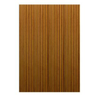 Placa Painel Ripado 3D 100% MDF 180cm x 250cm Requinte Gelius Naturale