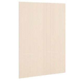Placa Painel Ripado Madeira MDF 188cm x 240cm Arbo EDN Off White