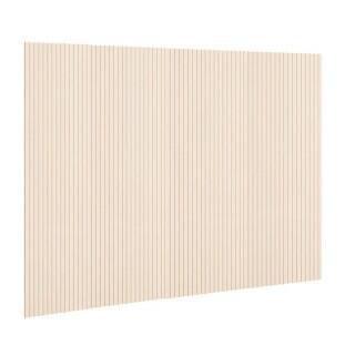 Placa Painel Ripado Madeira MDF 376cm x 240cm Arbo EDN Off White